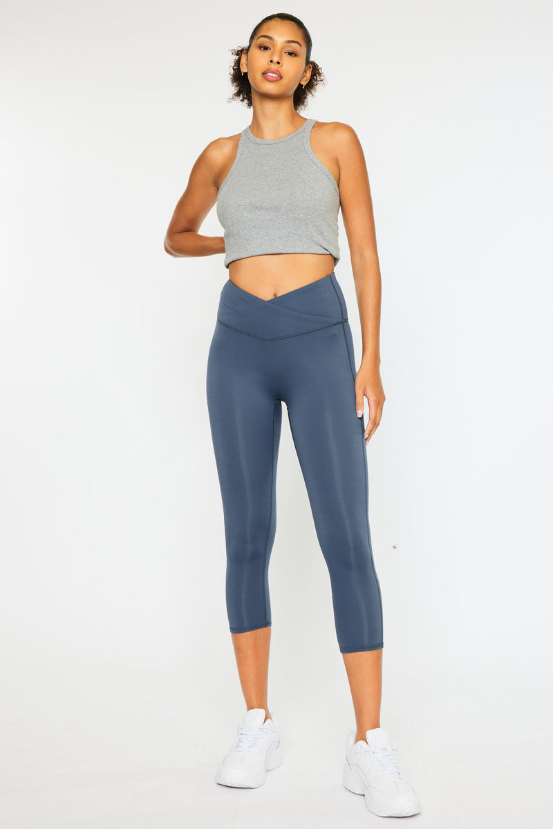 Mid Rise Grey Volleyball Tights & Leggings.
