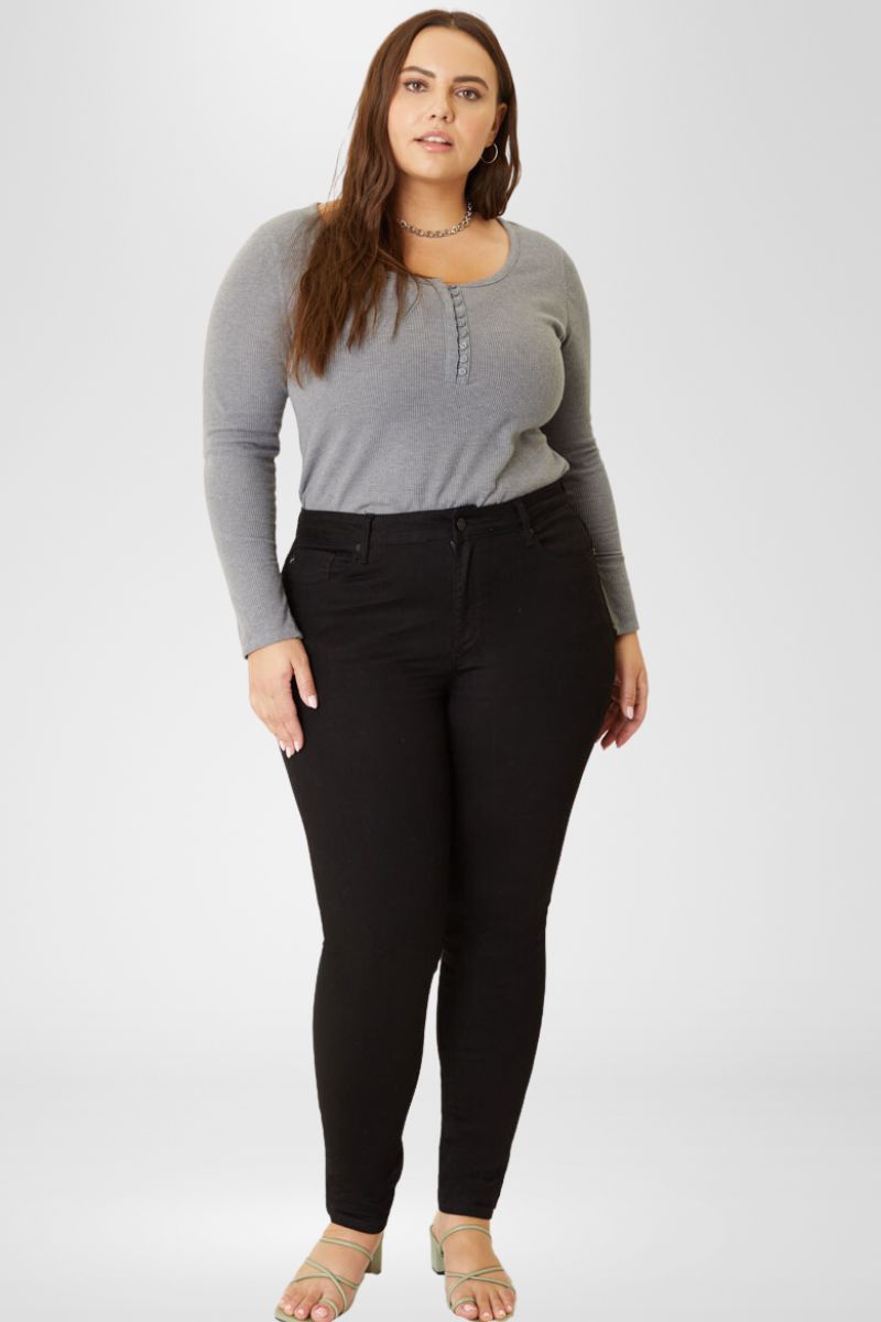 Jessia High Rise Super Skinny Jeans Plus Size