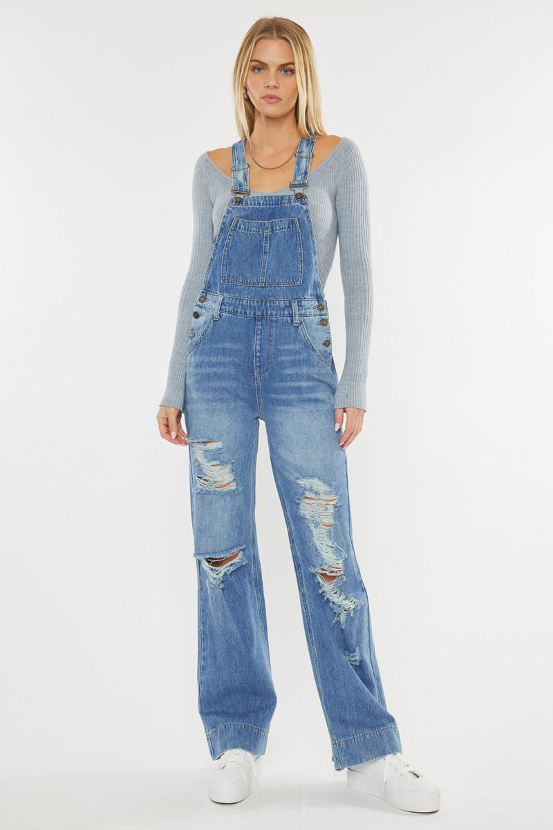 Kansas Jayhawks Ku Long Leg Overalls