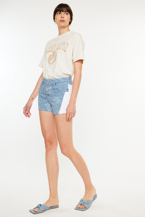 Smith Mid Rise Contrast Shorts - Official Kancan USA