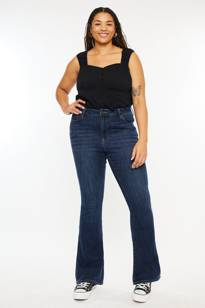 Mikali High Rise Bootcut Jeans (Plus Size) - Official Kancan USA