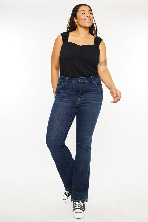 Mikali High Rise Bootcut Jeans (Plus Size) - Official Kancan USA