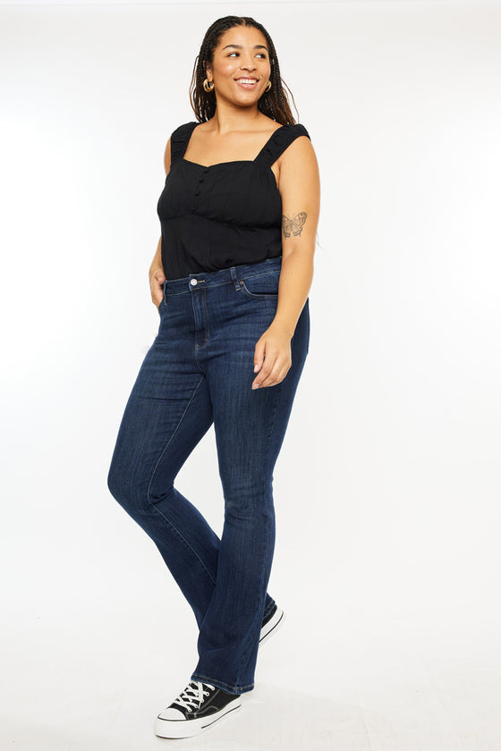 Mikali High Rise Bootcut Jeans (Plus Size) - Official Kancan USA