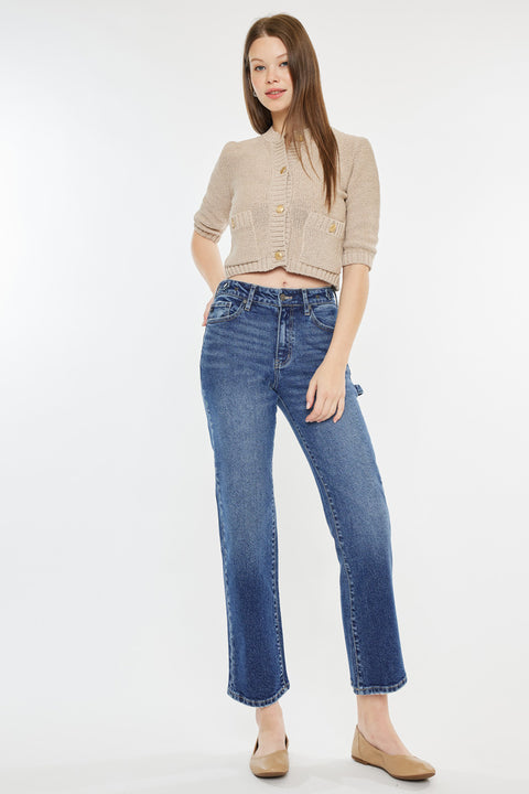 Ashley High Rise True Straight Jeans - Official Kancan USA