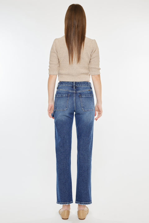 Ashley High Rise True Straight Jeans - Official Kancan USA