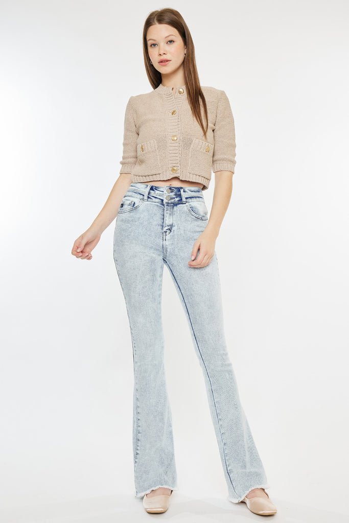 Kara High Rise Flare Jeans - Official Kancan USA