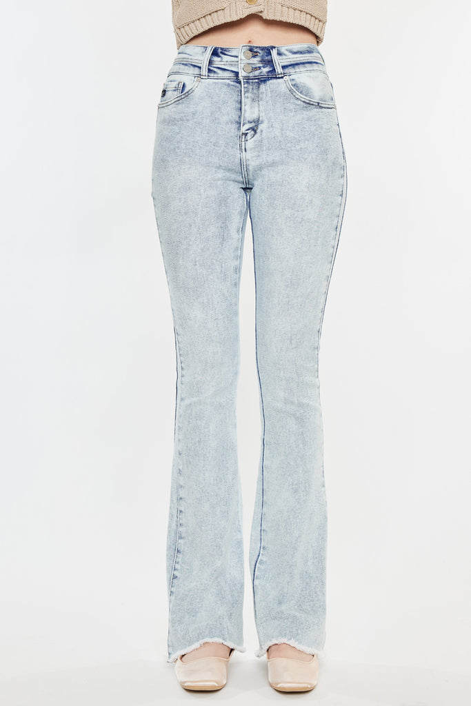 Kara High Rise Flare Jeans - Official Kancan USA