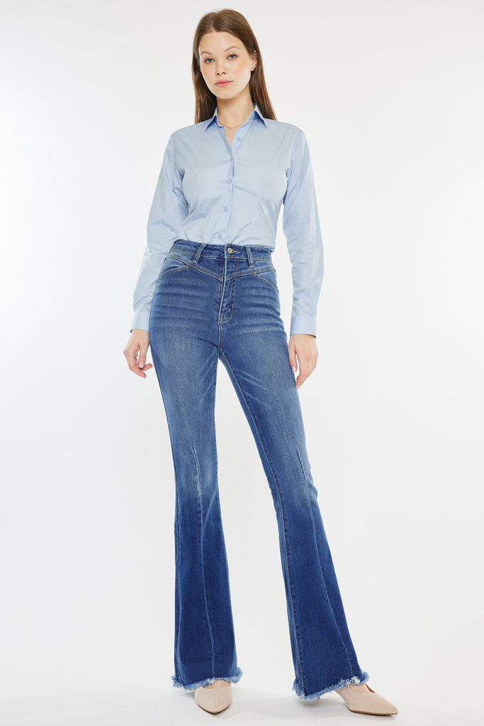 Ashton High Rise Flare Jeans - Official Kancan USA