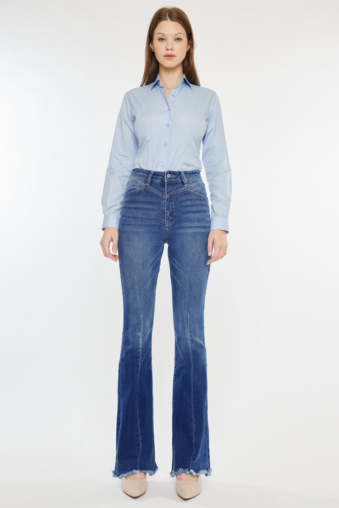 Ashton High Rise Flare Jeans - Official Kancan USA