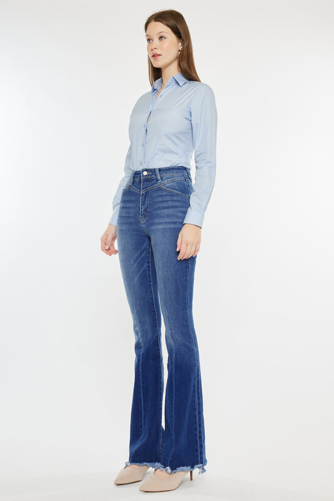 Ashton High Rise Flare Jeans - Official Kancan USA