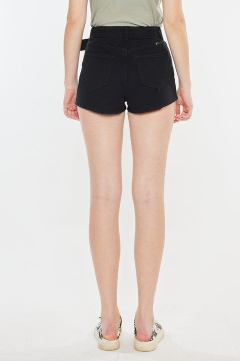 Abby High Rise Belted Shorts - Official Kancan USA