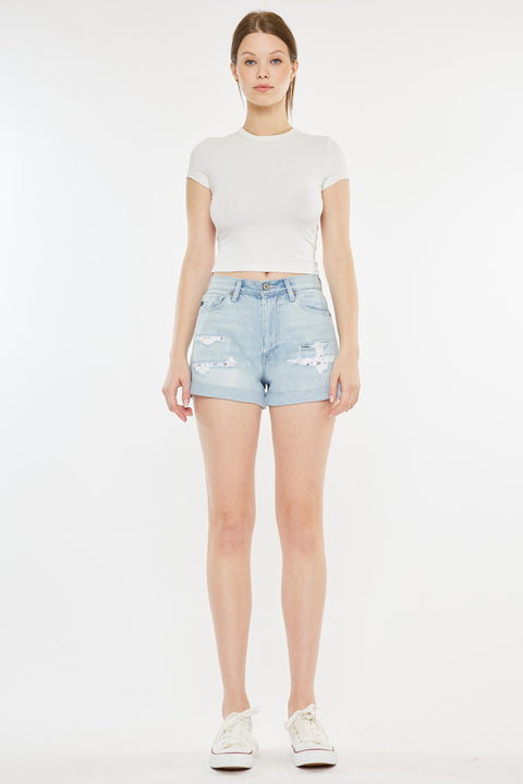 Daisy High Rise Mom Shorts - Official Kancan USA