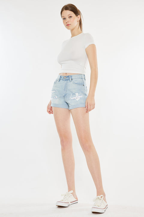 Daisy High Rise Mom Shorts - Official Kancan USA