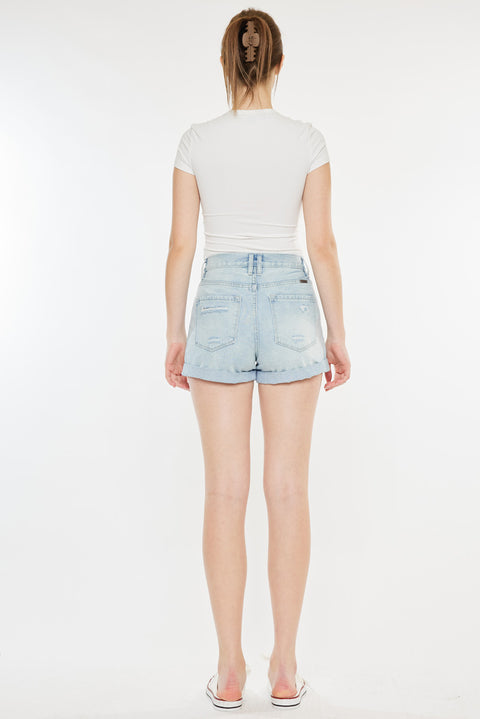 Daisy High Rise Mom Shorts - Official Kancan USA