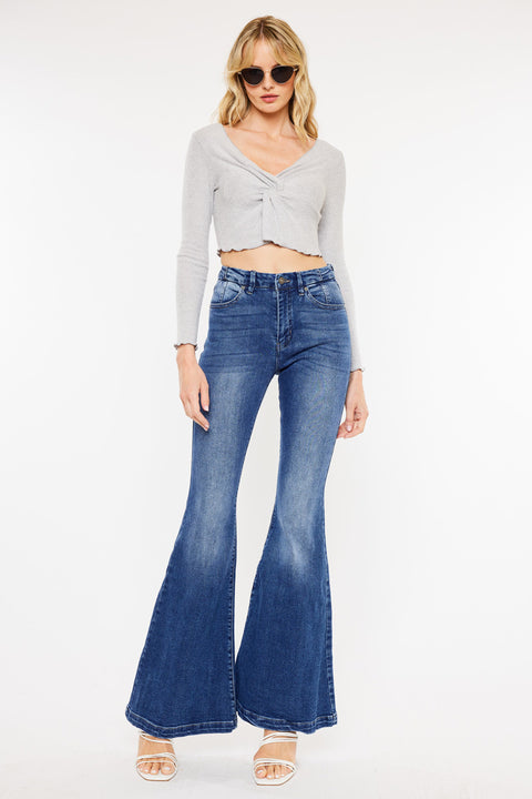 Arizona High Rise Super Flare Jeans - Official Kancan USA