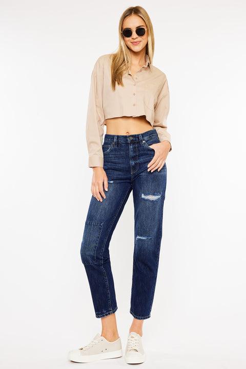 Fox Ultra High Rise 90's Boyfriend Jeans - Official Kancan USA