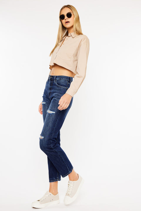 Fox Ultra High Rise 90's Boyfriend Jeans - Official Kancan USA