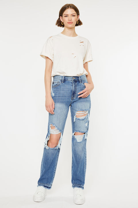 Millie High Rise Straight Leg Jeans - Official Kancan USA