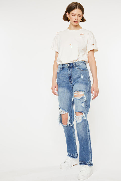 Millie High Rise Straight Leg Jeans - Official Kancan USA