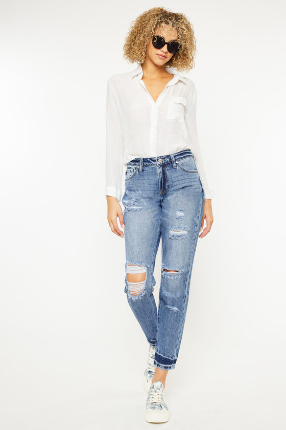 Artemis High Rise Boyfriend Jeans - Official Kancan USA