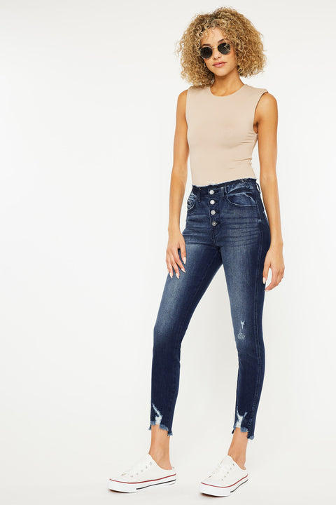 Sloane High Rise Ankle Skinny Jeans - Official Kancan USA