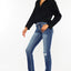 Eternity Mid Rise Slim Straight Leg Jeans - Official Kancan USA