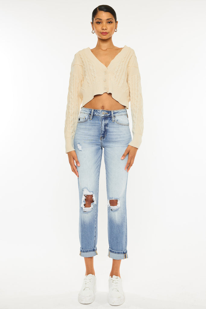 Milan High Rise Mom Jeans - Official Kancan USA