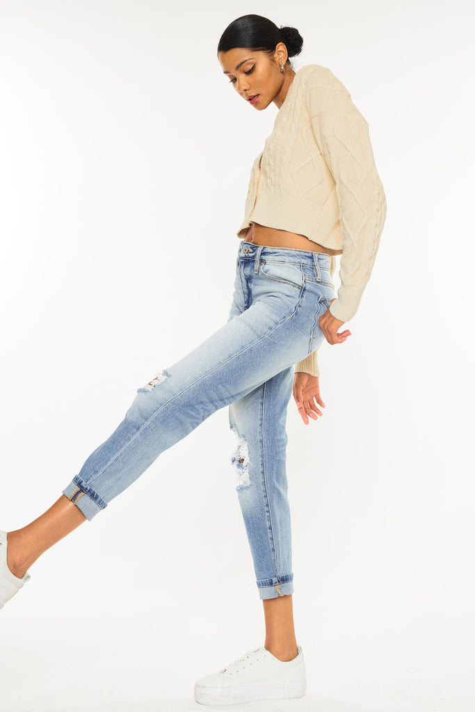 Milan High Rise Mom Jeans - Official Kancan USA