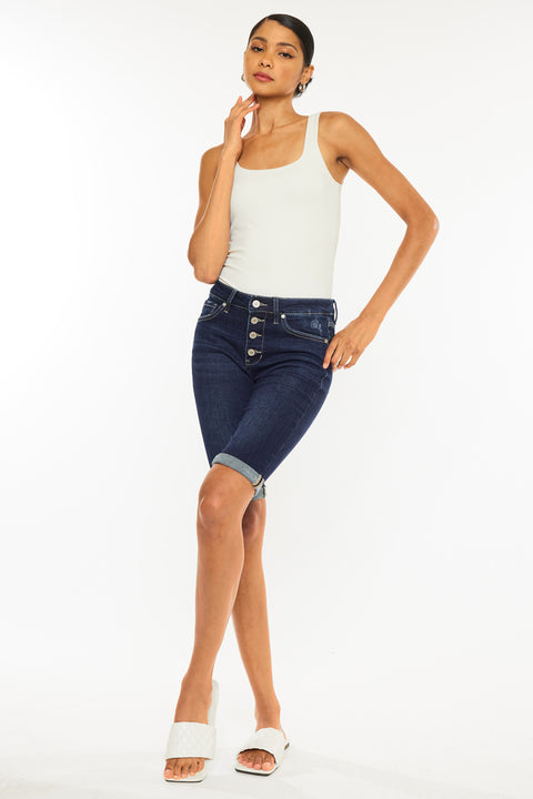 Jamie High Rise Bermuda Shorts - Official Kancan USA