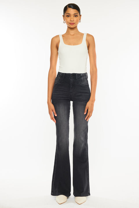 Marcy Ultra High Rise Flare Jeans - Official Kancan USA