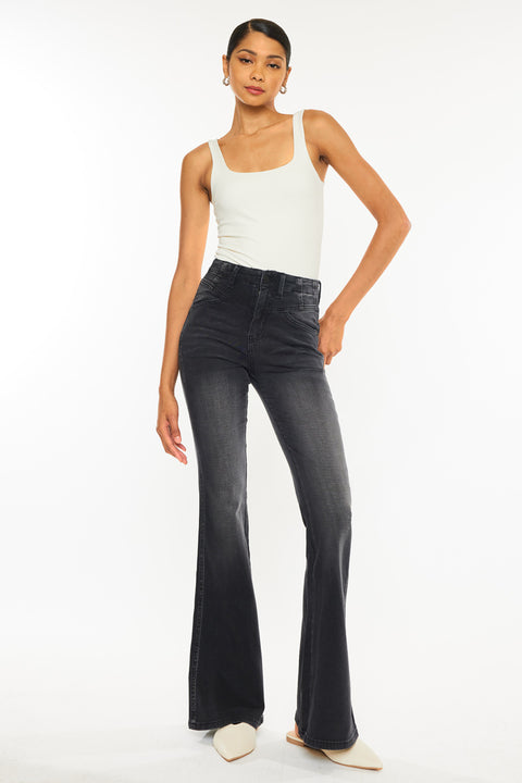 Marcy Ultra High Rise Flare Jeans - Official Kancan USA