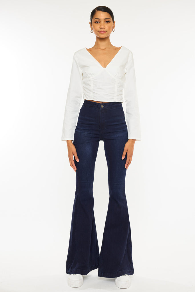 Jainey High Rise Flare Jeans - Official Kancan USA