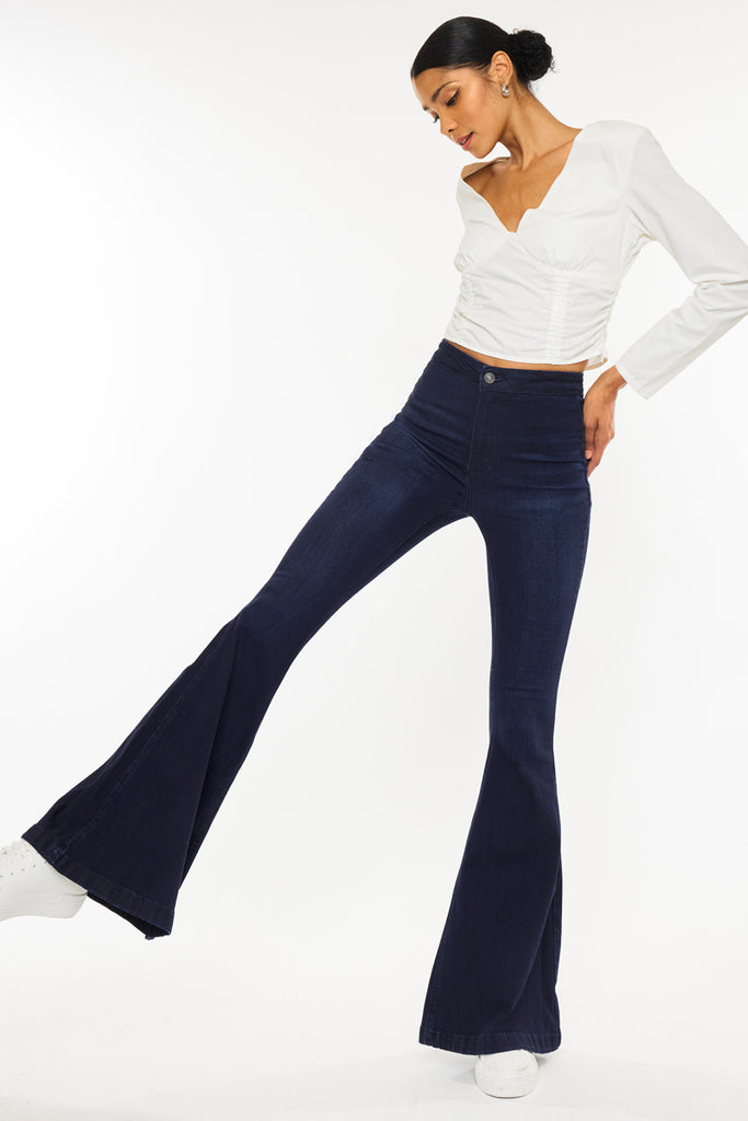 Jainey High Rise Flare Jeans - Official Kancan USA