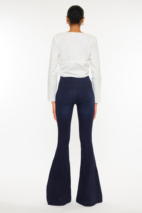 Jainey High Rise Flare Jeans - Official Kancan USA