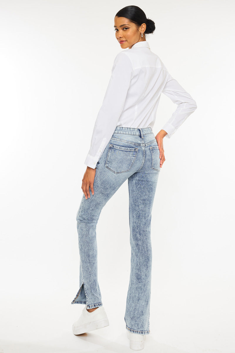 Nadia Mid Rise Y2K Bootcut Jeans – Official Kancan USA