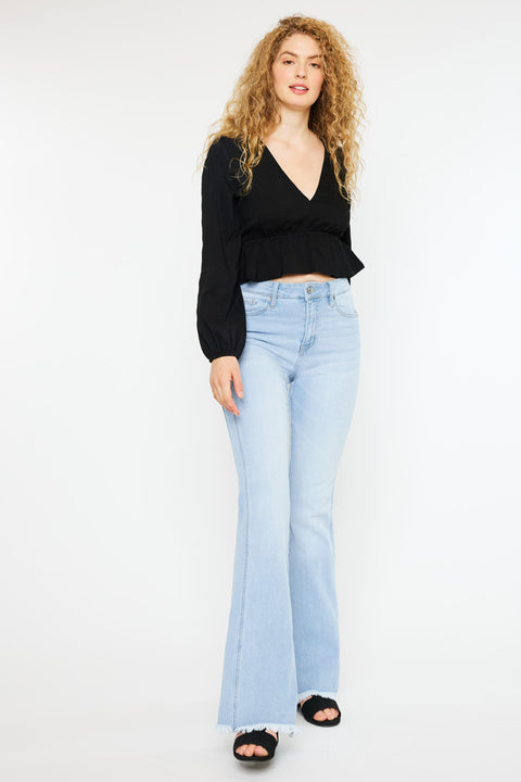 Annika High Rise Flare Jeans - Curvy - Official Kancan USA