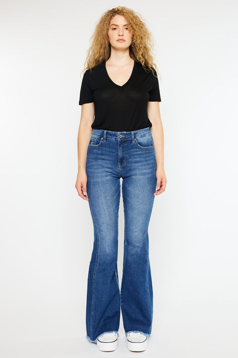 Annika High Rise Flare Jeans - Curvy - Official Kancan USA