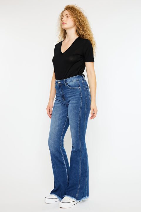 Annika High Rise Flare Jeans - Curvy - Official Kancan USA