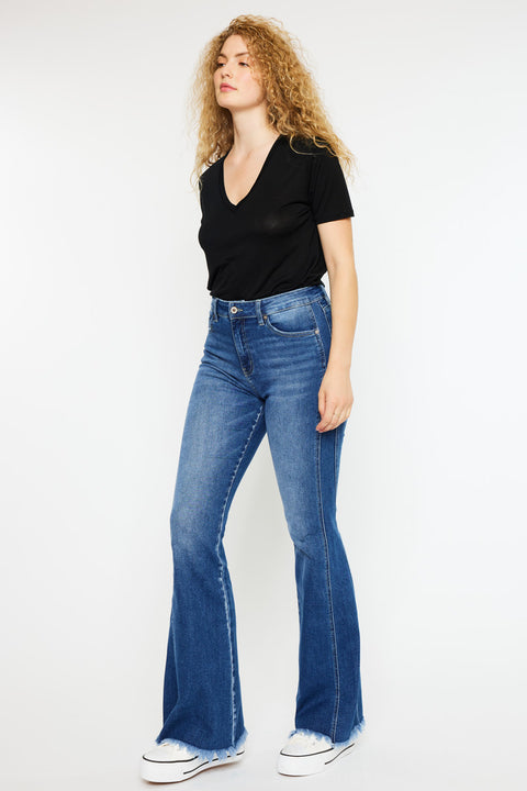 Annika High Rise Flare Jeans - Curvy - Official Kancan USA