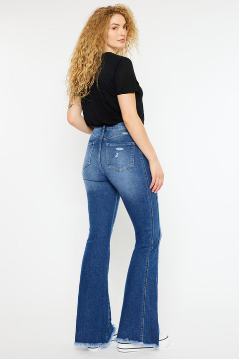 Annika High Rise Flare Jeans - Curvy - Official Kancan USA