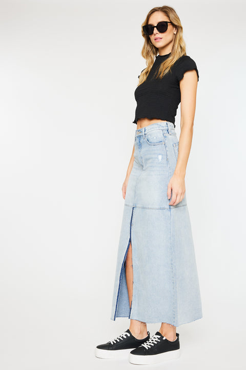 Babe Maxi Denim Skirt - Official Kancan USA