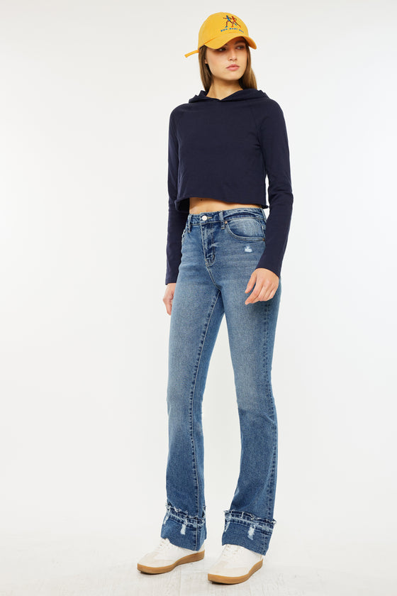 Donna High Rise Bootcut Jeans