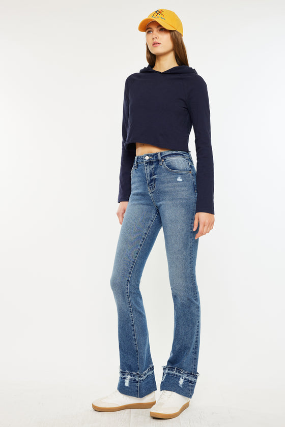 Donna High Rise Bootcut Jeans