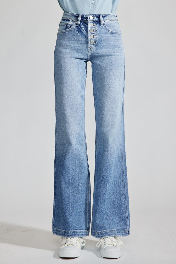 Aisha Premier High Rise Holly Flare Jeans - Official Kancan USA