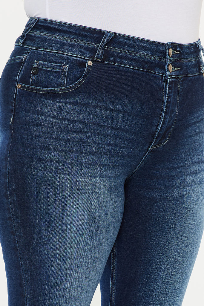 Samaria High Rise Skinny Bootcut Jeans (Plus Size) - Official Kancan USA