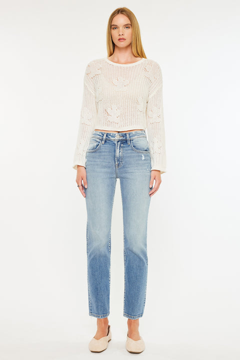 Ellie Premier High Rise Straight Jeans