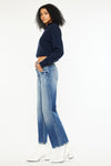 Angela Premier High Rise Slim Wide Leg Jeans