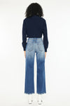 Angela Premier High Rise Slim Wide Leg Jeans