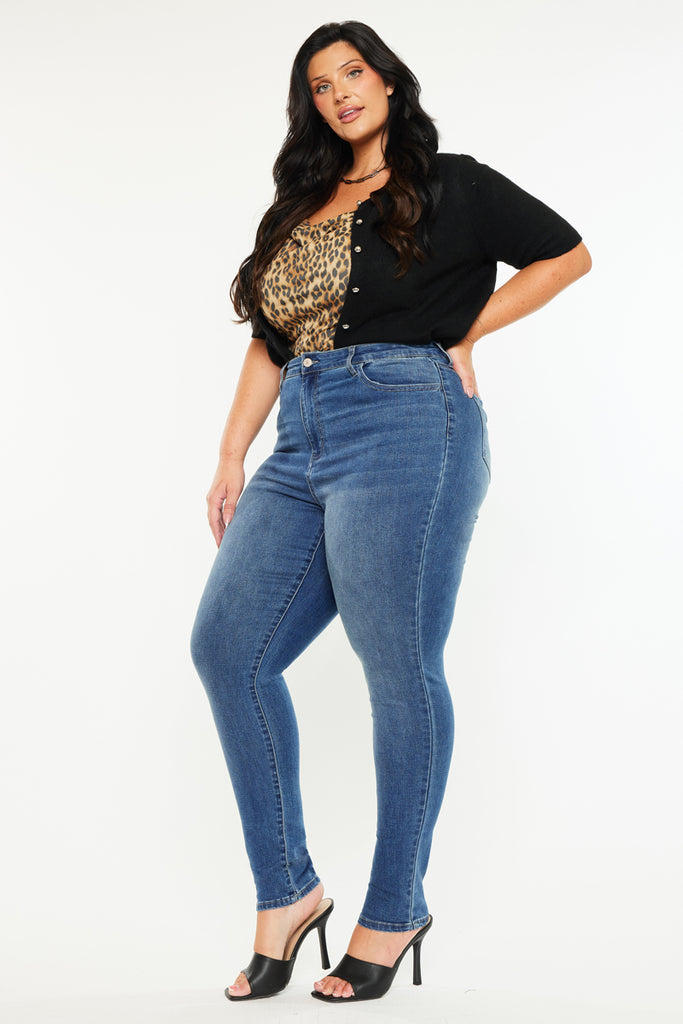 Bluebird High Rise Super Skinny Jeans (Plus Size)