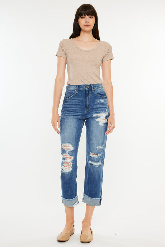 Eloise High Rise Straight Leg Jeans - Official Kancan USA